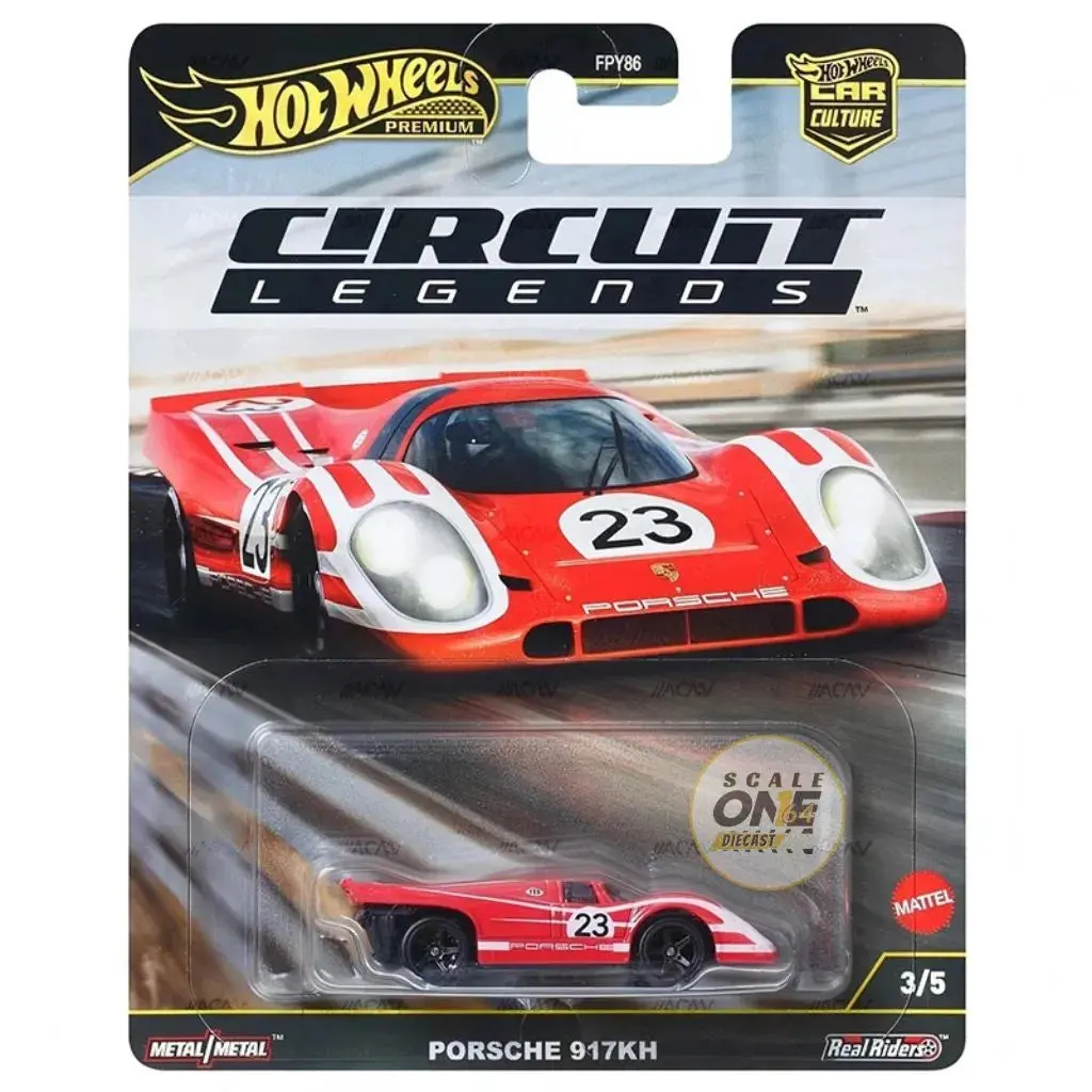 Hot Wheels Car Culture 1:64 Scale Premium Circuit Legends Porsche 917Kh Toy Car For Ages 4+ 1