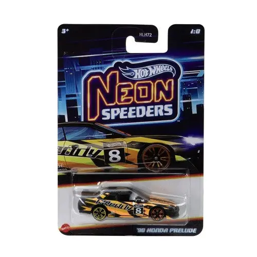Hot Wheels Neon Speeder 2025 Edition 1:64 Scale 98 Honda Prelude Die-Cast Vehicles For Ages 3+ 1