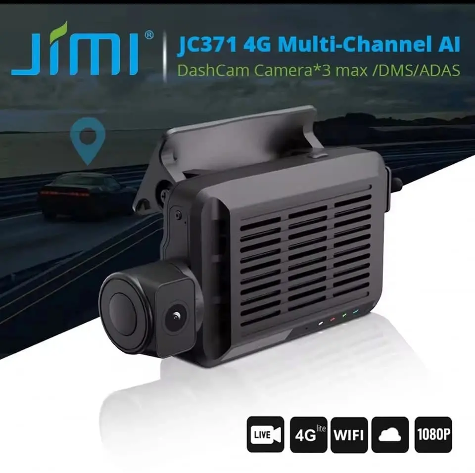 Jimiiot Jc371 4G 3Ch Ai Dash Cam Live Video (10Year Subscription Free) 1