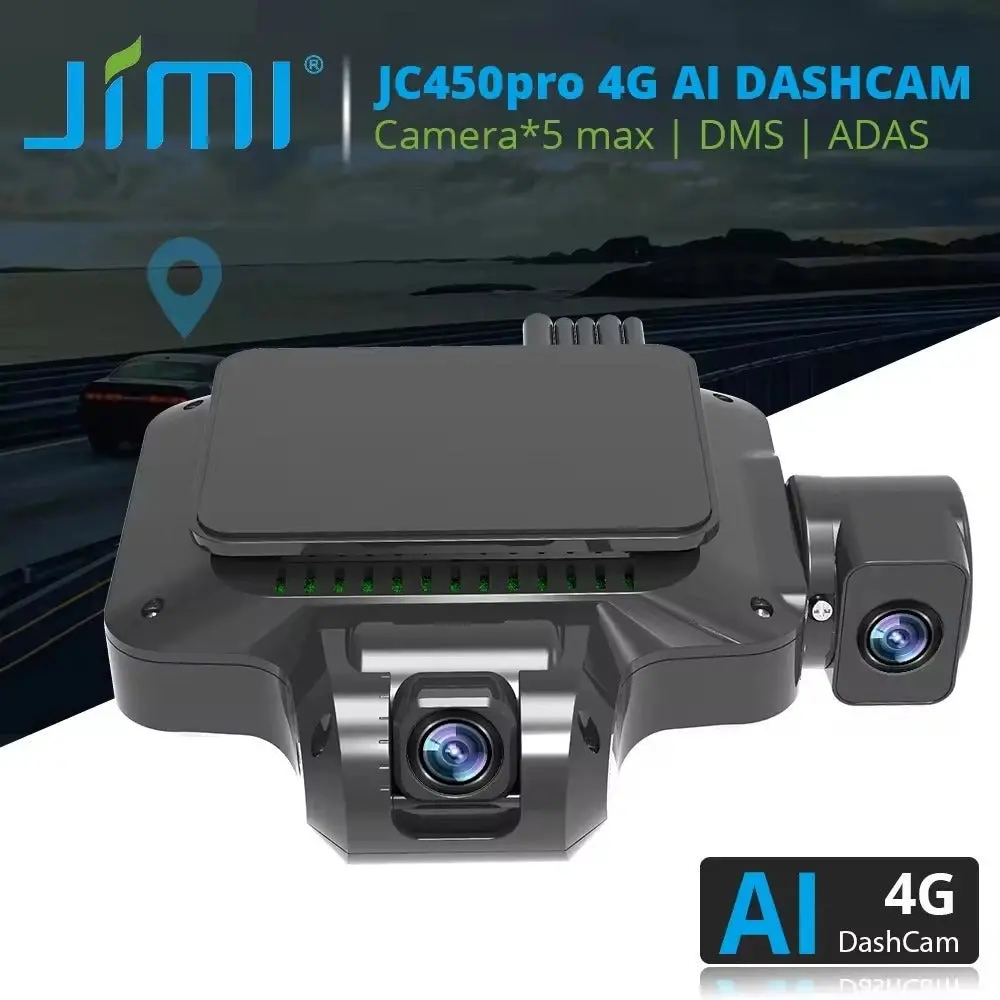 Jimiiot Jc450 Multi-Channel Ai Dash Cam Live Video (10Year Subscription Free) 1