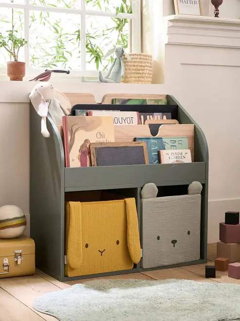 Kiddies Kingdom Storage Unit With 2 Cubbyholes + Bookcase School Organisers For Ages 3 And Above 1
