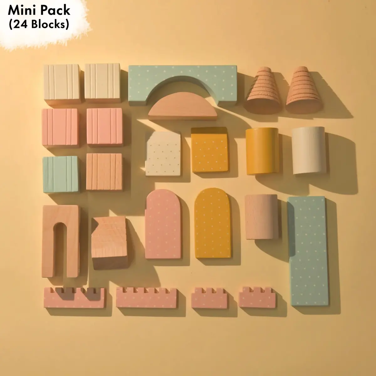 Kiddies Kingdom Large Builder Pack Wooden Blocks For Ages 3 And Above 1