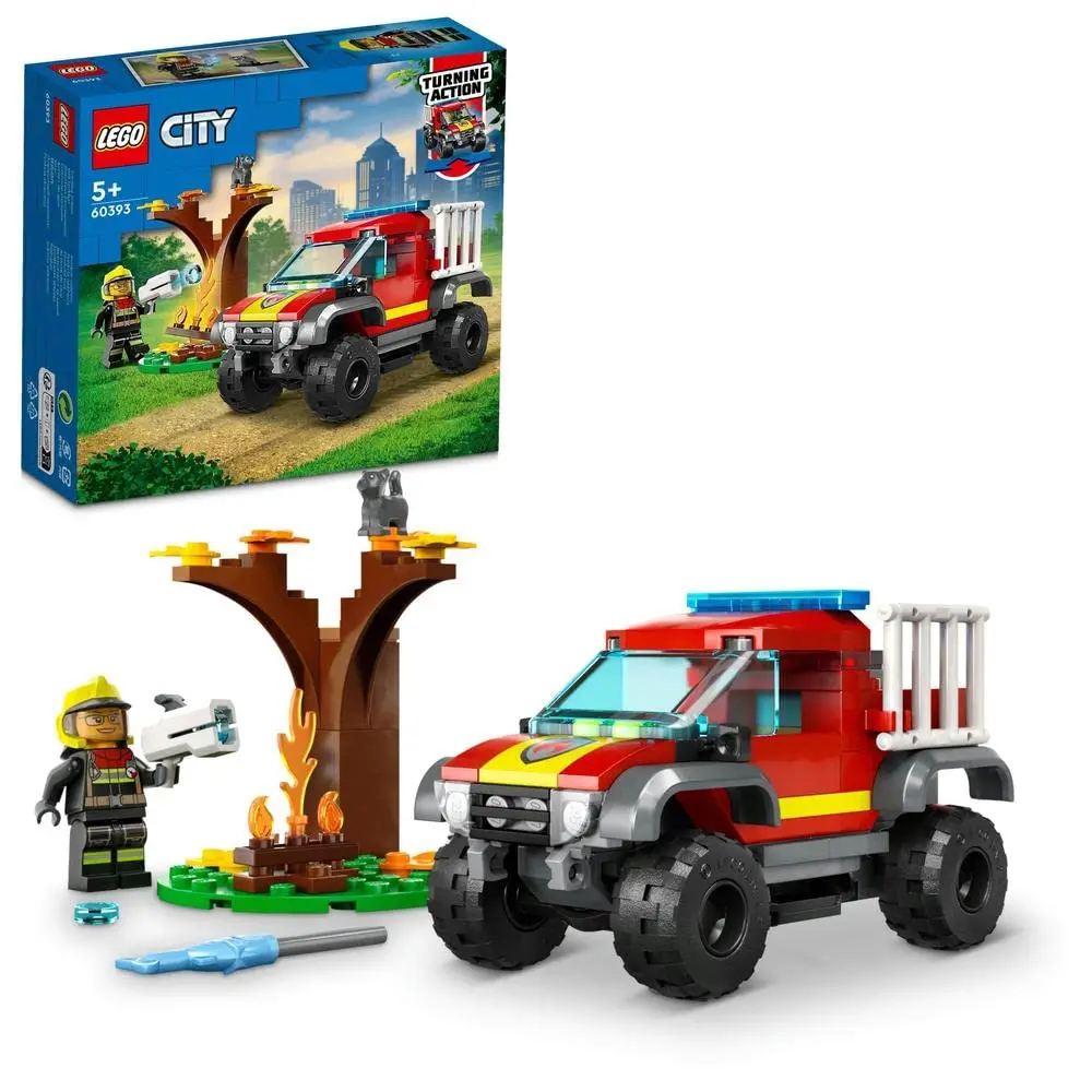 Lego City 4X4 Fire Engine Rescue Building Kit For Ages 5+ 1