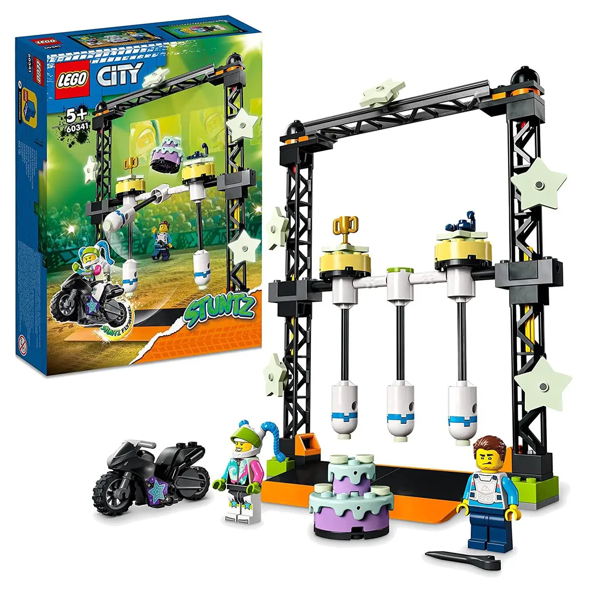 Lego City Stunz The Knockdown Stunt Challenge Building Kit For Ages 5+ 1