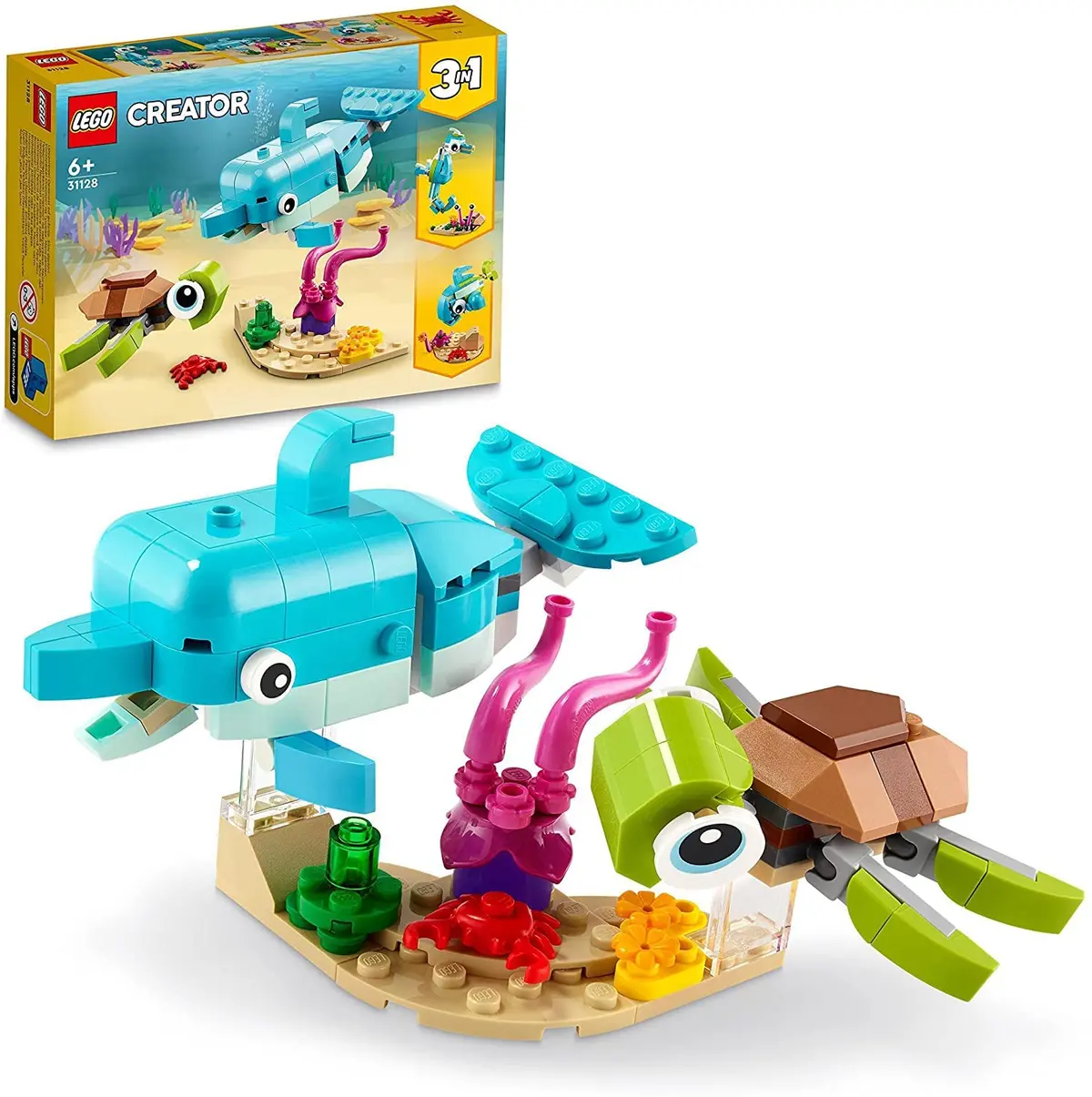 Lego Creator 3In1 Dolphin And Turtle Building Kit For Ages 6+ 1