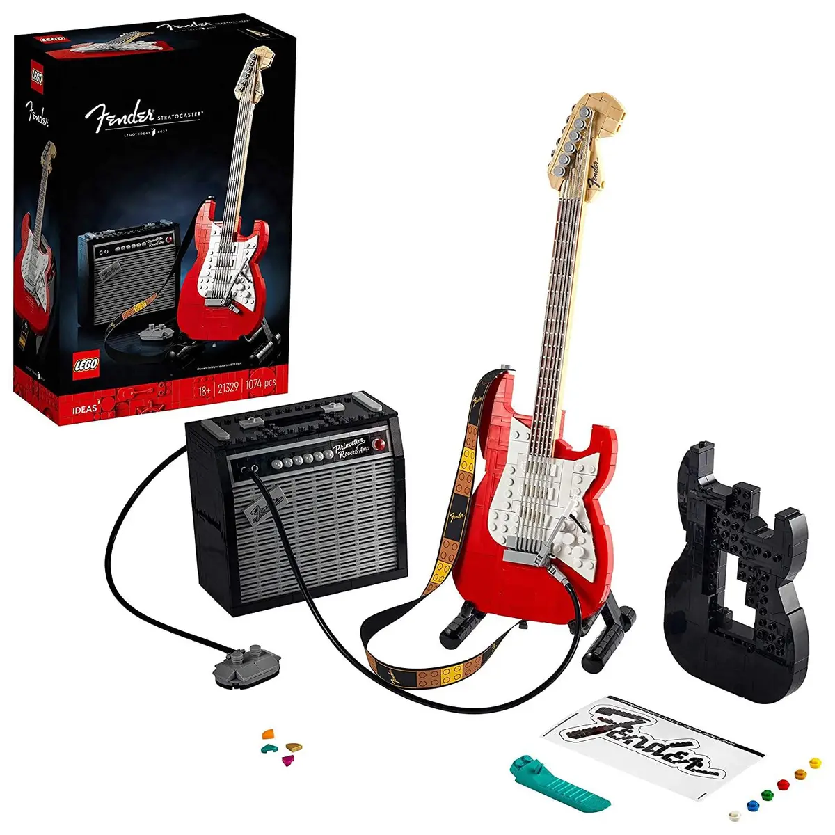 Lego Ideas Fender Stratocaster Guitar Building Kit For Adults For Ages 16+ 1