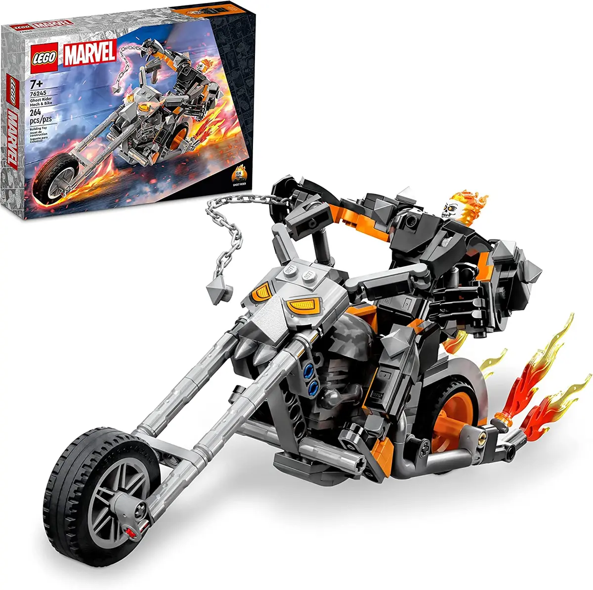 Lego Marvel Ghost Rider Mech & Bike Building Kit For Ages 7+ 1