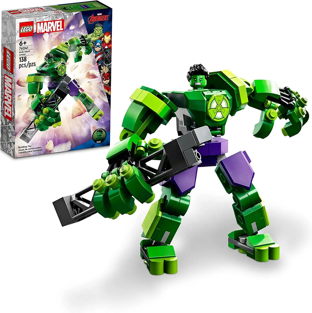 Lego Marvel Hulk Mech Armor Building Kit For Ages 6+ 1