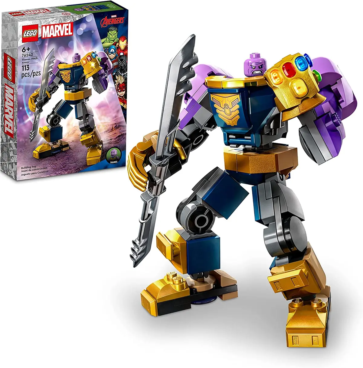 Lego Marvel Thanos Mech Armor Building Kit For Ages 6+ 1