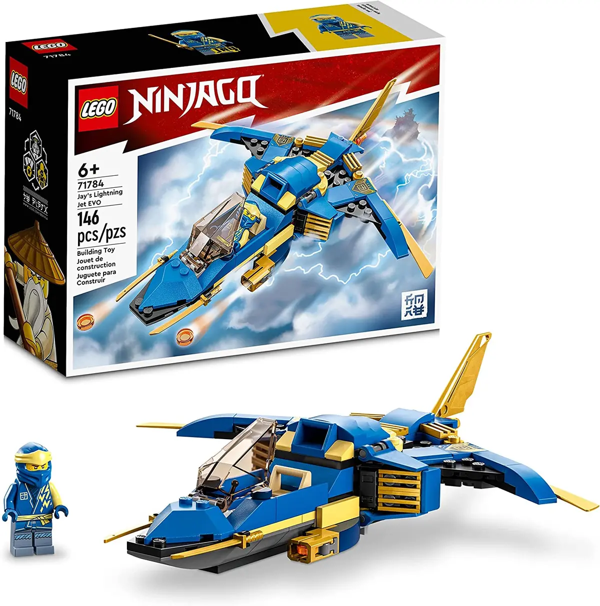 Lego Ninjago Jay’S Lightning Jet Evo Building Kit For Ages 6+ 1