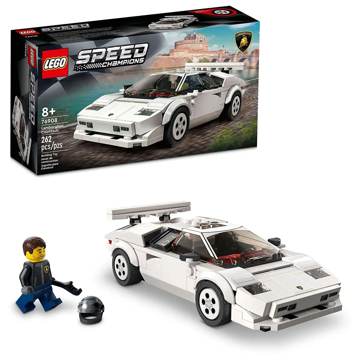 Lego Speed Champions Lamborghini Countach Car Model Building Kit For Ages 8+ 1