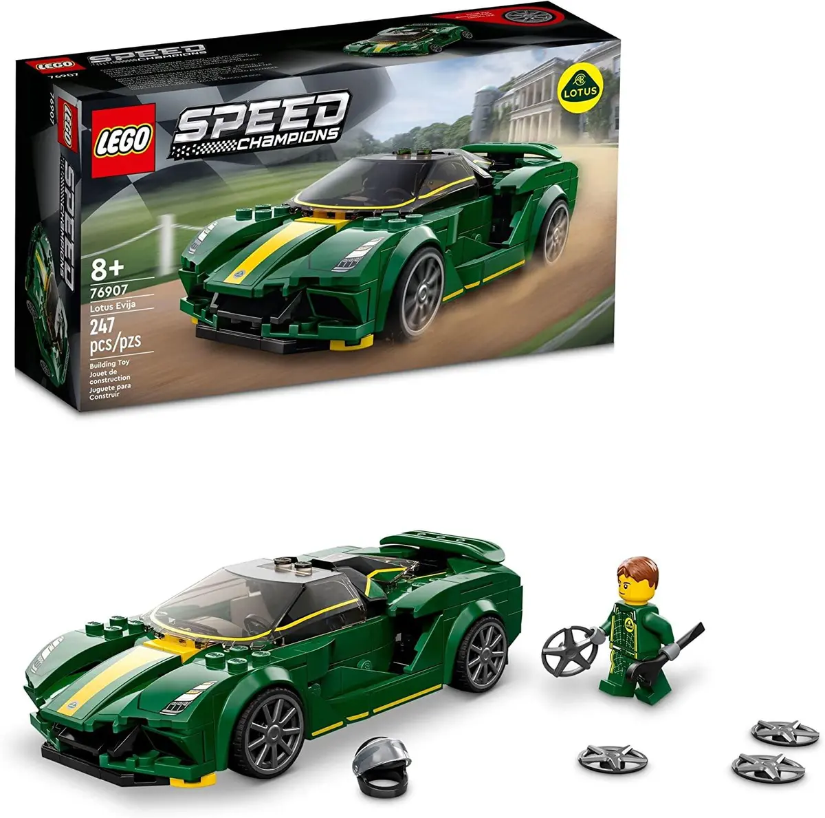 Lego Speed Champions Lotus Evija Car Model Building Kit For Ages 8+ 1