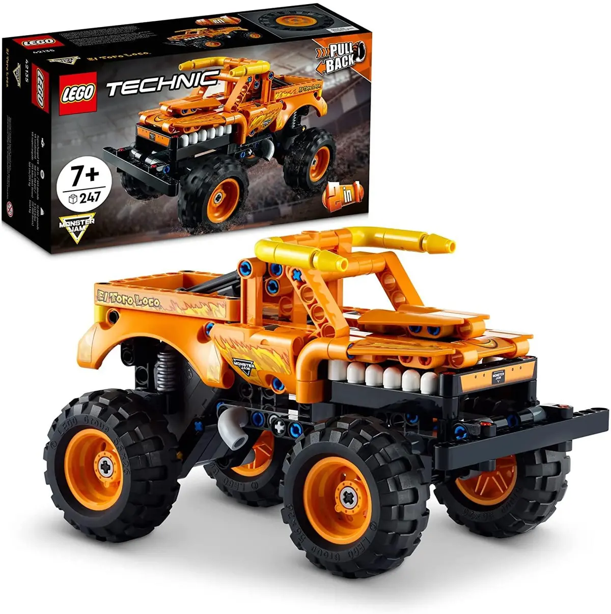 Lego Technic 2In1 Monster Jam El Toro Loco Model Building Kit For Ages 7+ 1