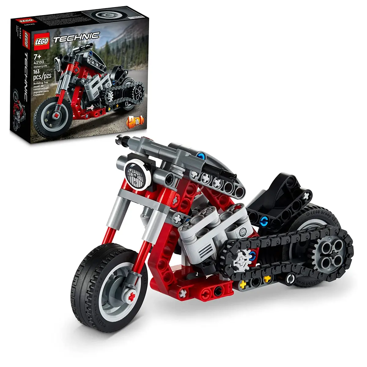 Lego Technic 2In1 Motorcycle Model Building Kit For Ages 7+ 1