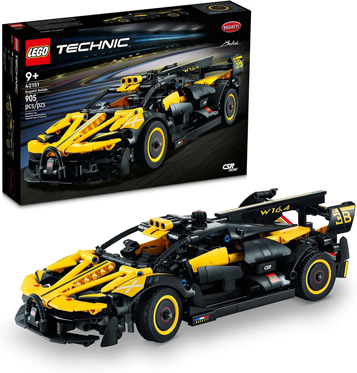 Lego Technic Bugatti Bolide Racing Car Model Building Kit For Ages 9+ 1