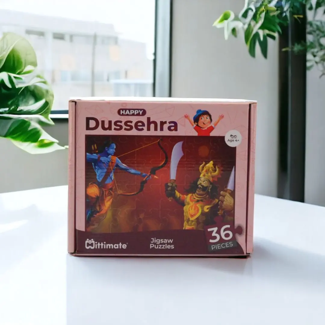 Mittimate Dussehra Theme Jigsaw Puzzle – 36-Piece Cardboard Puzzle For Kids (Ages 4-6) | Fun, Learning & Perfect Birthday Gift 1