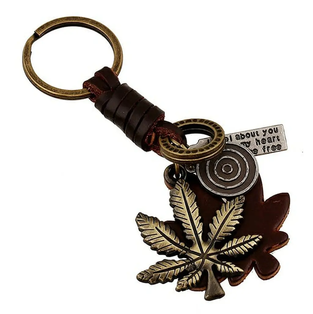 Leaf Charm Keychain 1