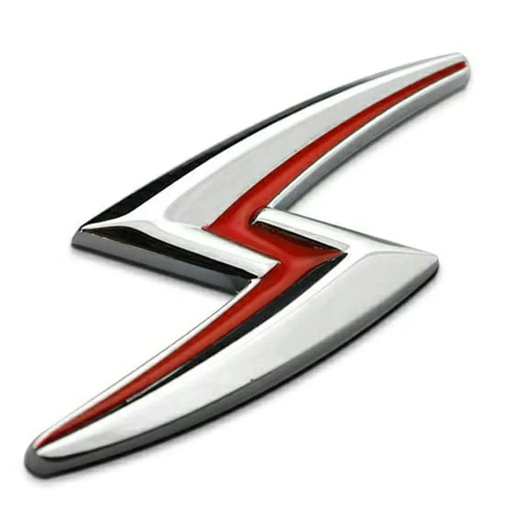 Lightning Bolt Badge Sticker 1