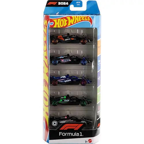 Hot Wheels 5 Car Gift Pack - Formula 1, Pack Of 5 For Kids & Collectors 1