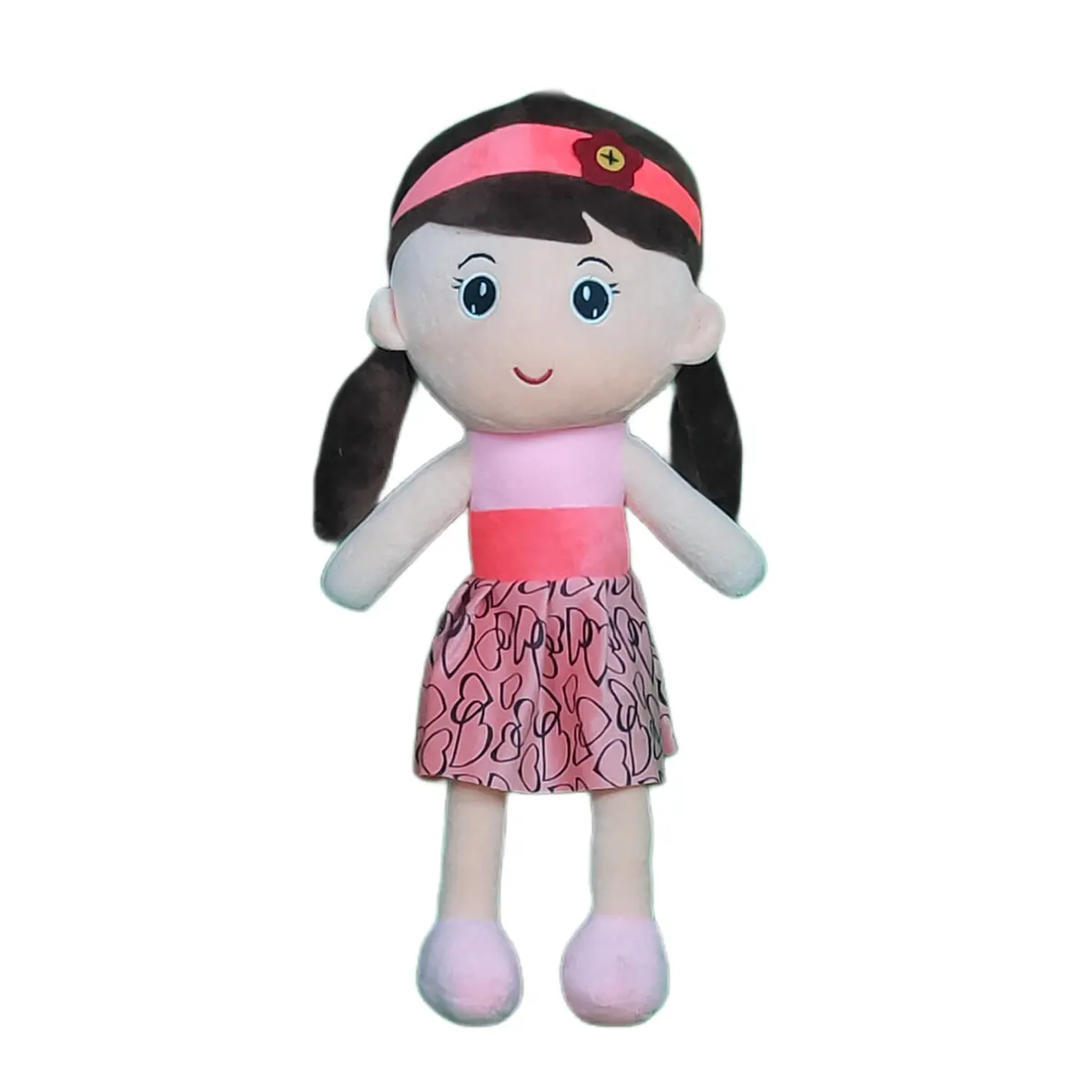 Play Hour Molly Rag Doll Plush Soft Toy Wearing Pink Dress For Ages 3 Years And Up, 50Cm 1