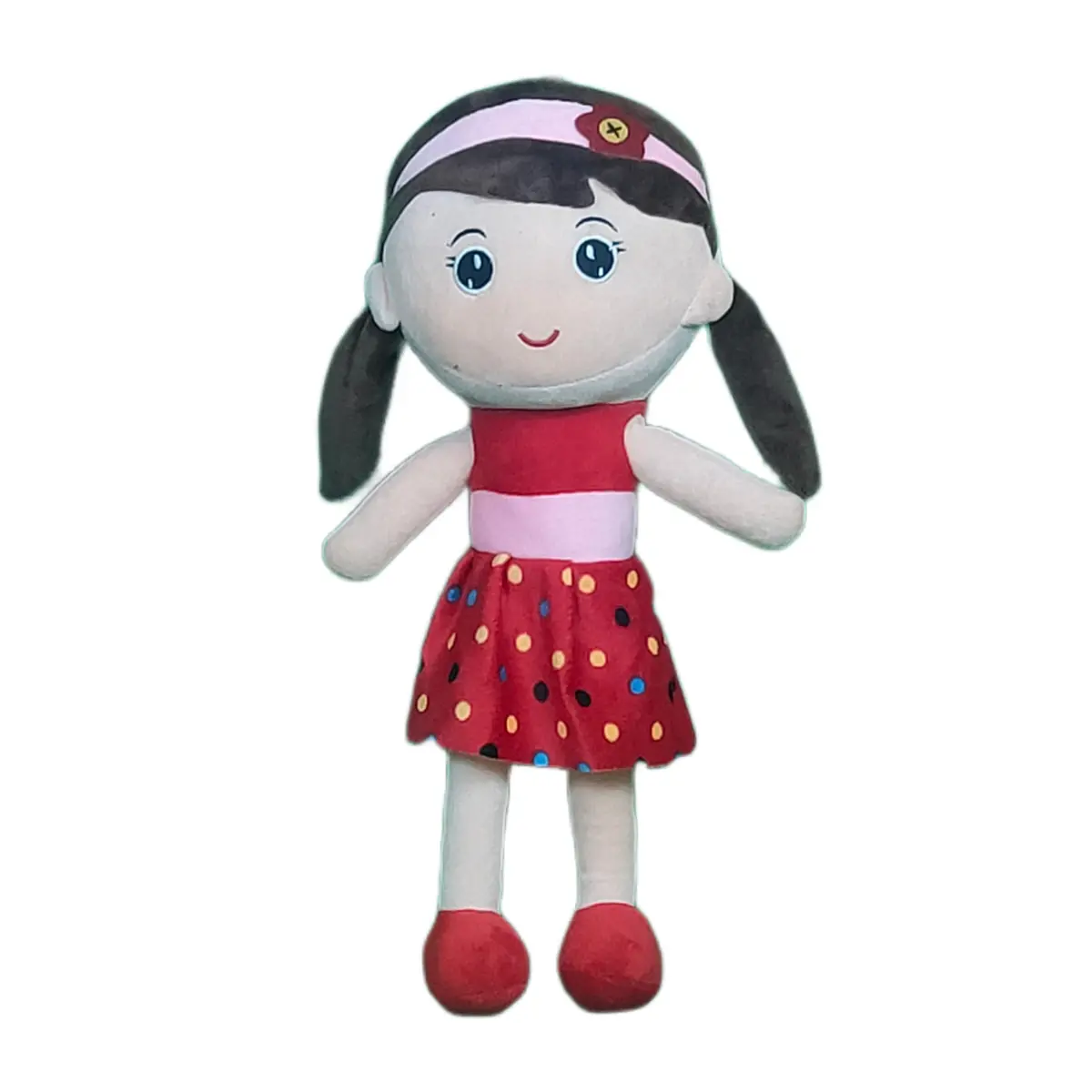 Play Hour Molly Rag Doll Plush Soft Toy Wearing Red Dress For Ages 3 Years And Up, 50Cm 1