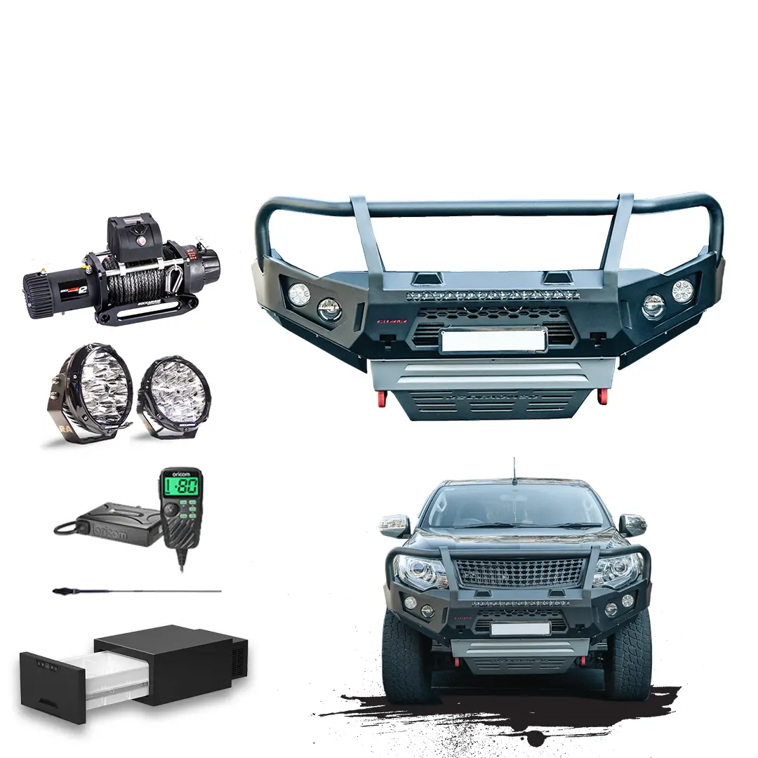 Mq Triton Gt Touring Pack - Bullbar, Winch, Lights, Uhf + Free Fridge 1