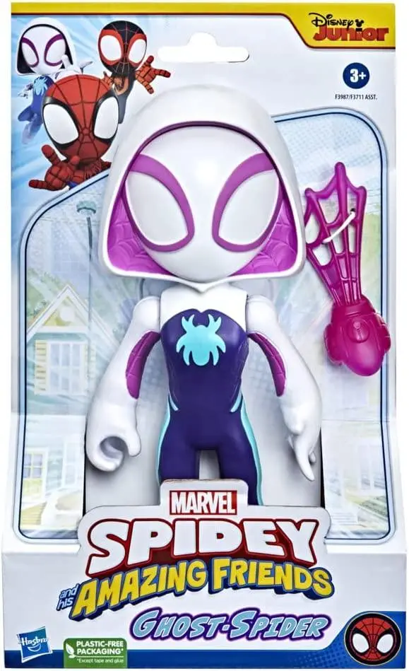 Marvel Spidey And His Amazing Friends Supersized Ghost-Spider 9-Inch Action Figure, Preschool Super Hero Toy For Kids Ages 3 And Up 2