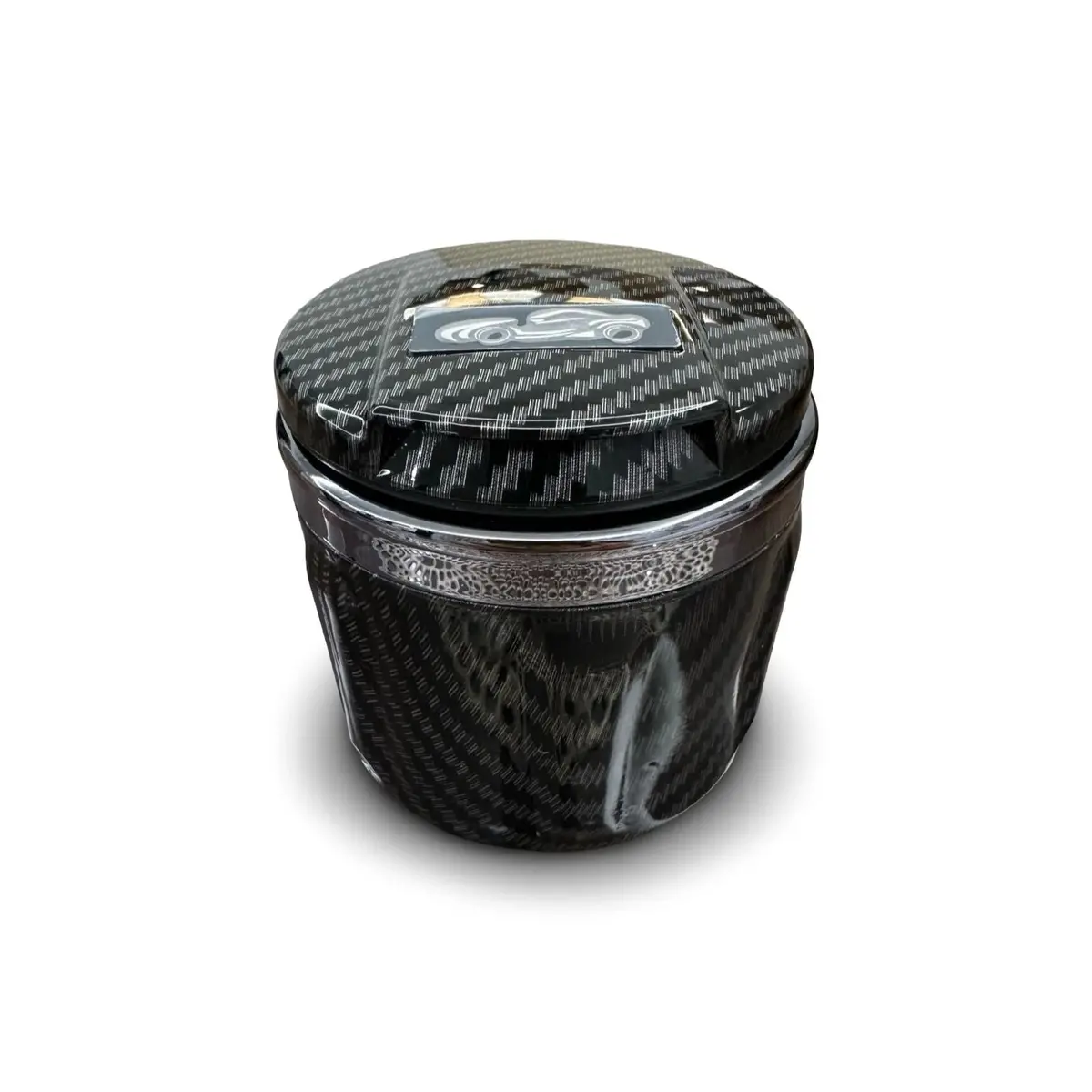 Mini Ashtray Carbon Fiber With Led Light 1