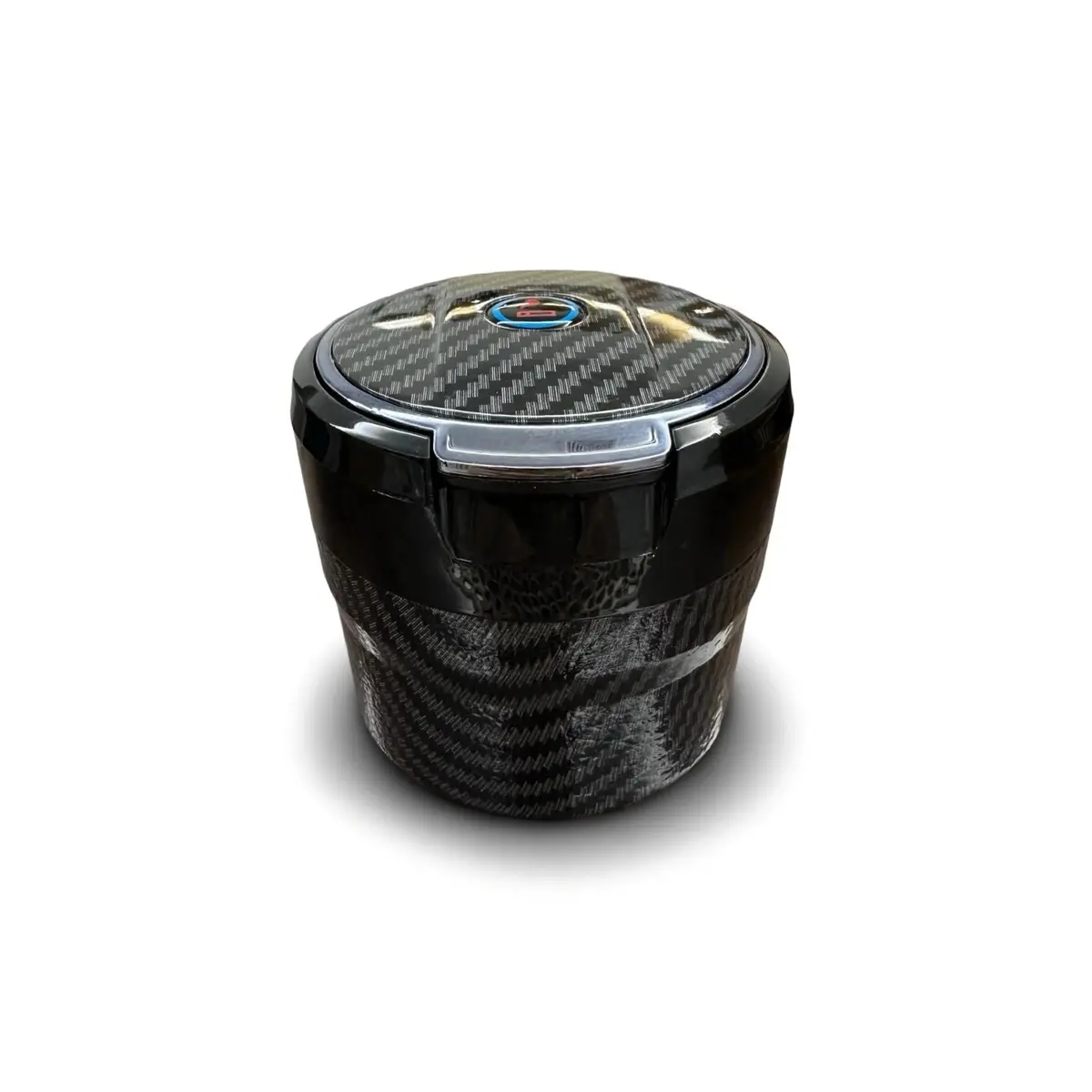Mini Ashtray Carbon Fiber With Led Light 1