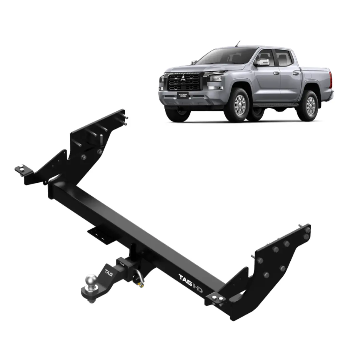 Mitsubishi Triton Tow Bar | Mv 24+ | Tag Heavy Duty | Styleside Ute 1