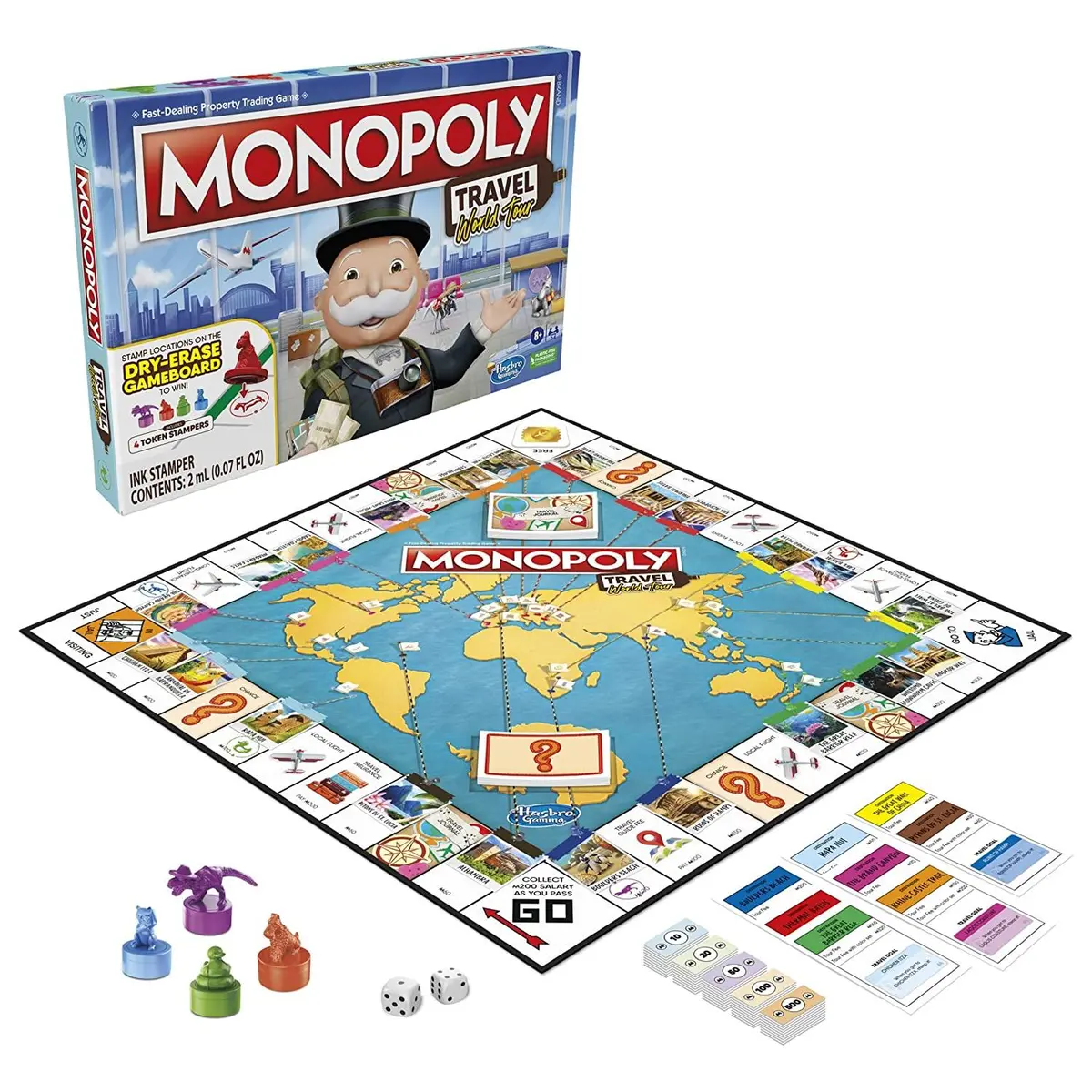 Monopoly Travel World Tour Family Board Game For Ages 8 And Up 1