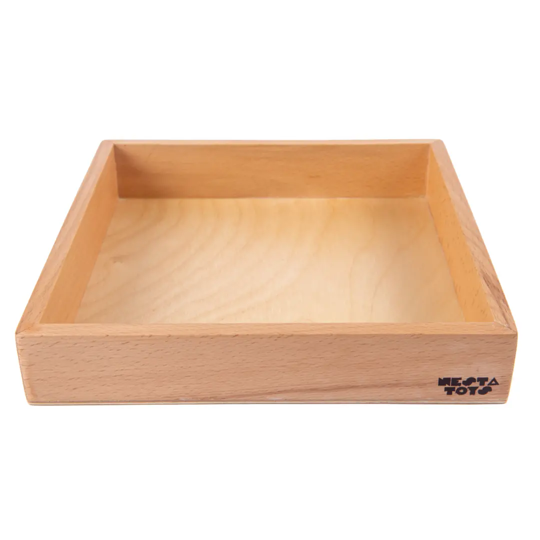 Nesta Toys Wooden Sand Tray For Writing Letters & Numbers - Montessori Toys For Kids 1