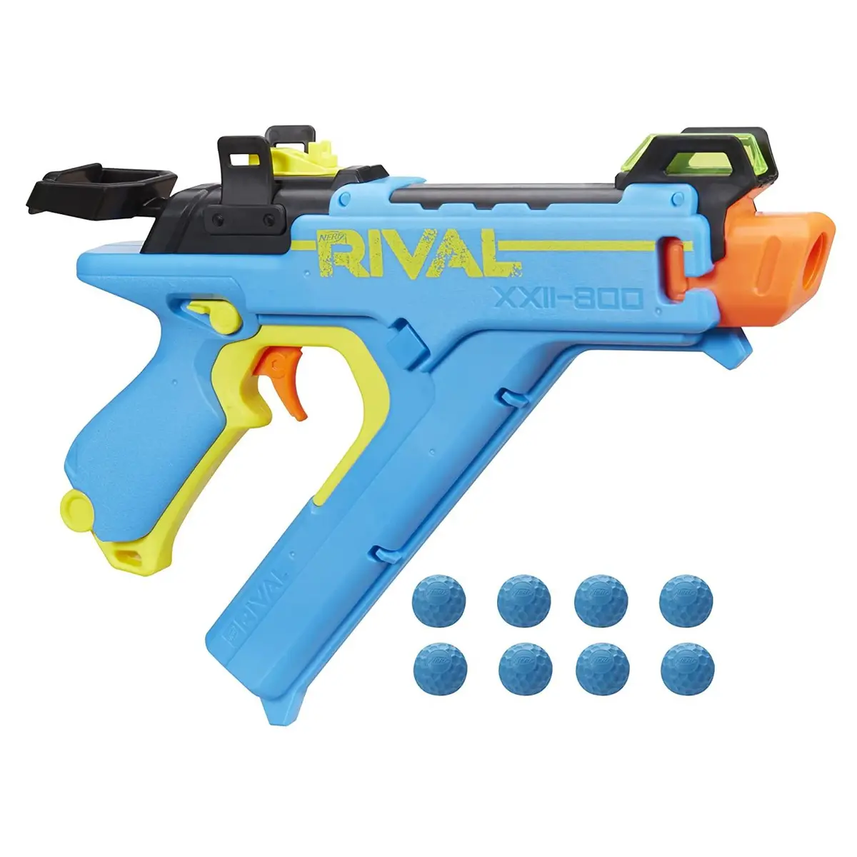 Nerf Rival Vision Xxii-800 Blaster, Most Accurate Rival System, Adjustable Sight, Integrated Magazine, 8 Rival Accu-Rounds 1