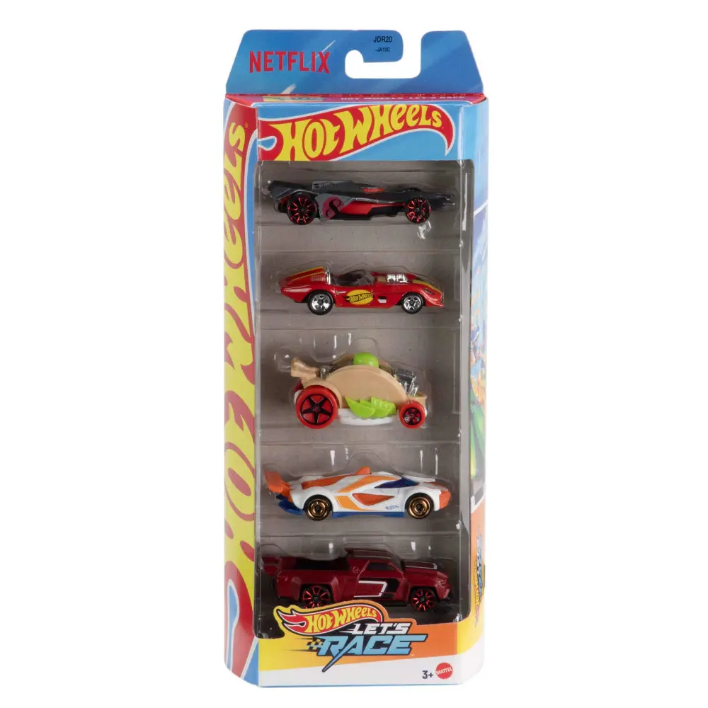 Hot Wheels 5 Car Gift Pack - Hw Let's Race 2025 Pack Of 5 For Kids & Collectors 1