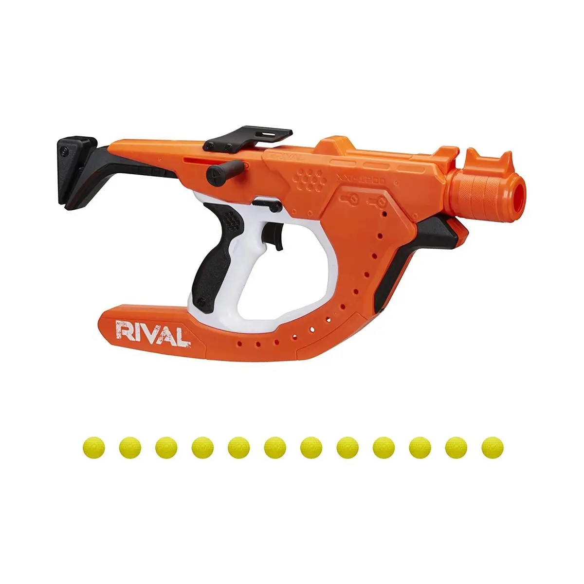 Nerf Rival Curve Shot Sideswipe Xxi-1200 Blaster Fire Rounds To Curve Left, Right, Downward Or Fire Straight 12 Nerf Rival Rounds 1