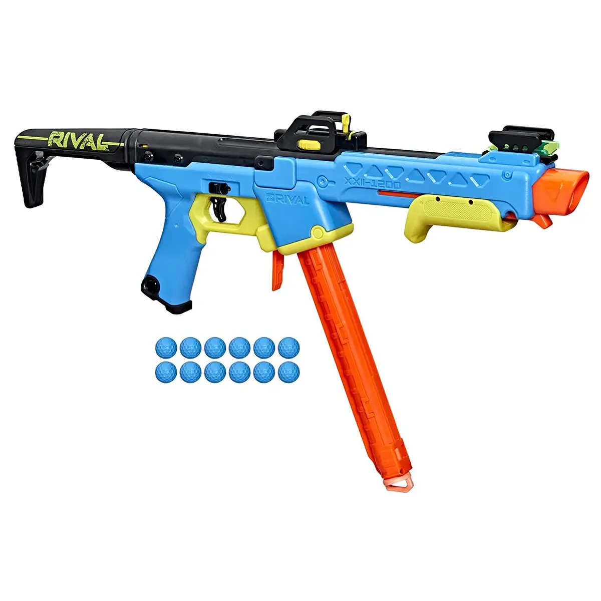 Nerf Rival Pathfinder Xxii-1200 Blaster, Most Accurate Nerf Rival System, Adjustable Sight, 12 Nerf Rival Accu-Rounds 1
