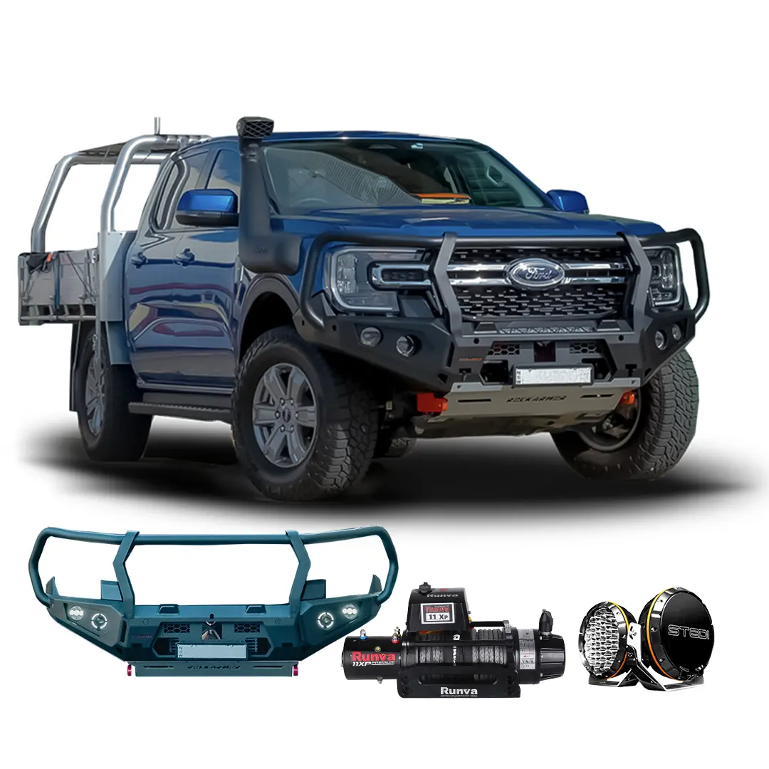 Next Gen Ranger Protek Pack - Gt Bull Bar, Runva Winch, Stedi Led Spotties 1