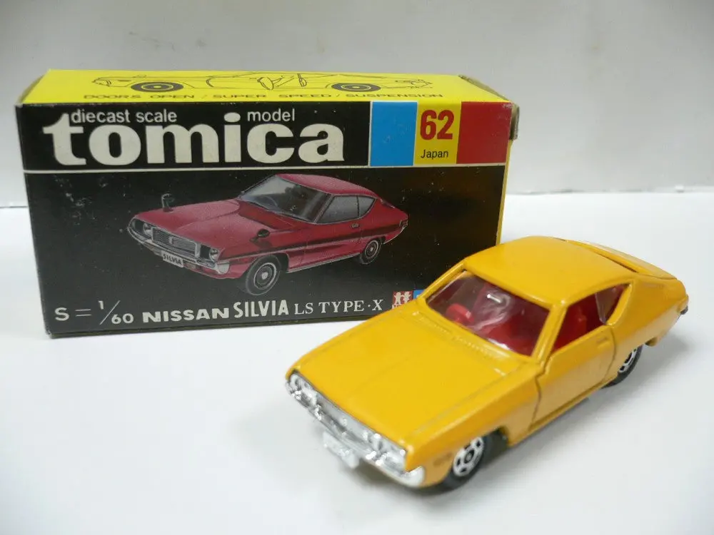 Vintage Tomica 62 - Nissan Silvia Ls Type-X Made In Japan (Piu20) 1