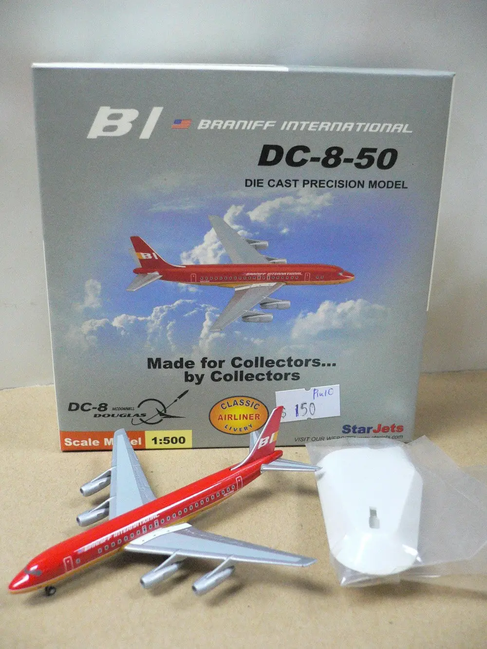 Starjets 1/500 Bi Braniff International Mcdonnell Douglas Dc-8-50 N812bn (Sjbnf086) (75086) (Piu10) 1