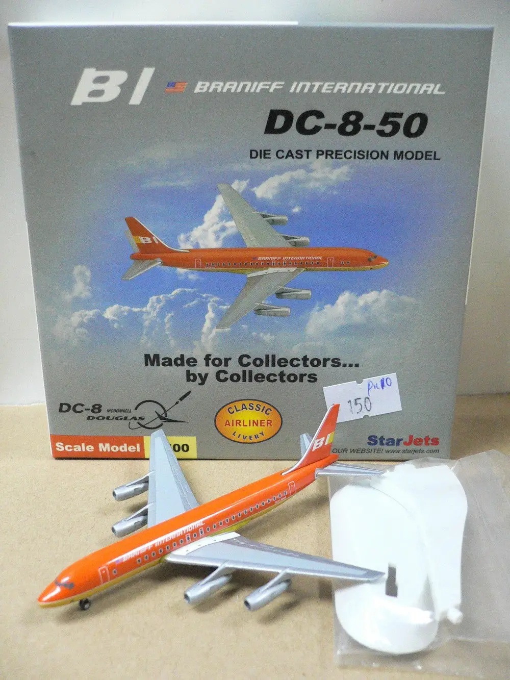 Starjets 1/500 Bi Braniff International Mcdonnell Douglas Dc-8-50 N814bn (Sjbnf083) (75083) (Piu10) 1