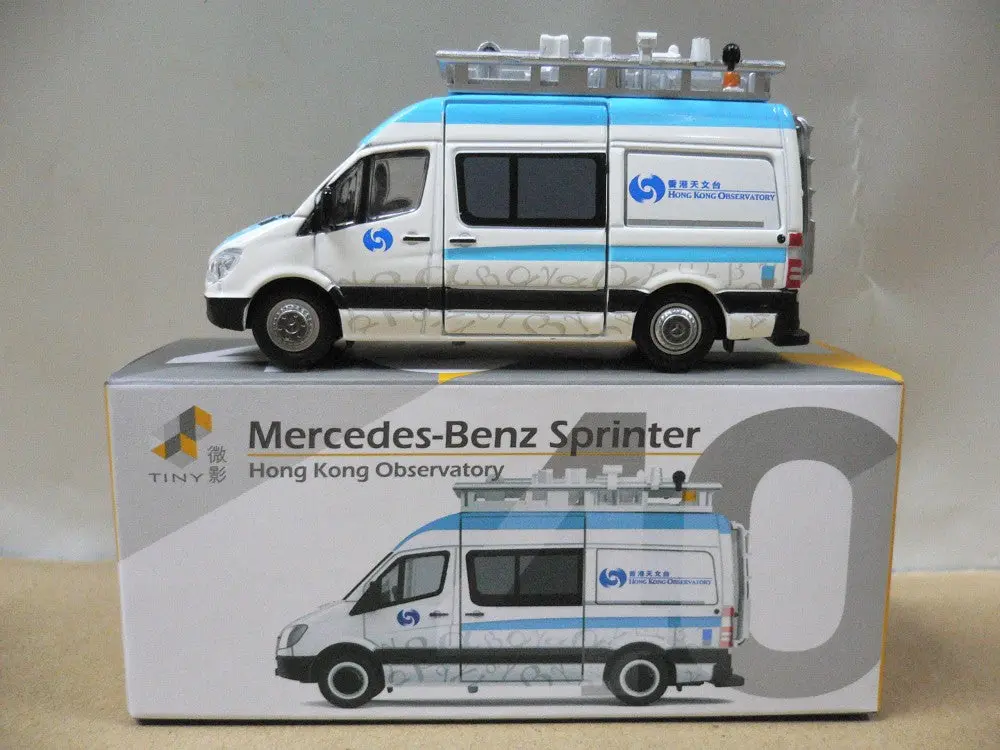 Toyeast Tiny City 40 Die-Cast Model Car Mercedes-Benz Sprinter Hong Kong Observatory 城市40 合金 天文台輻射巡測車 Atc64058 (C690-512-41) 1
