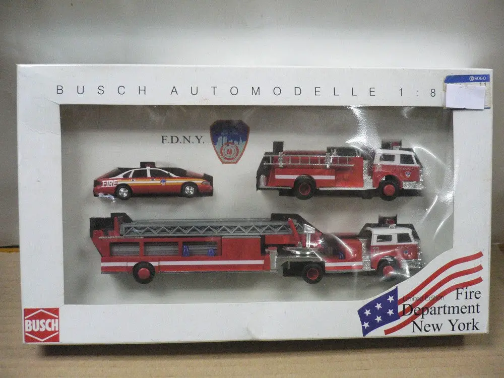 Busch 1/87 New York Fire Department Set (49925) (Buy) 1
