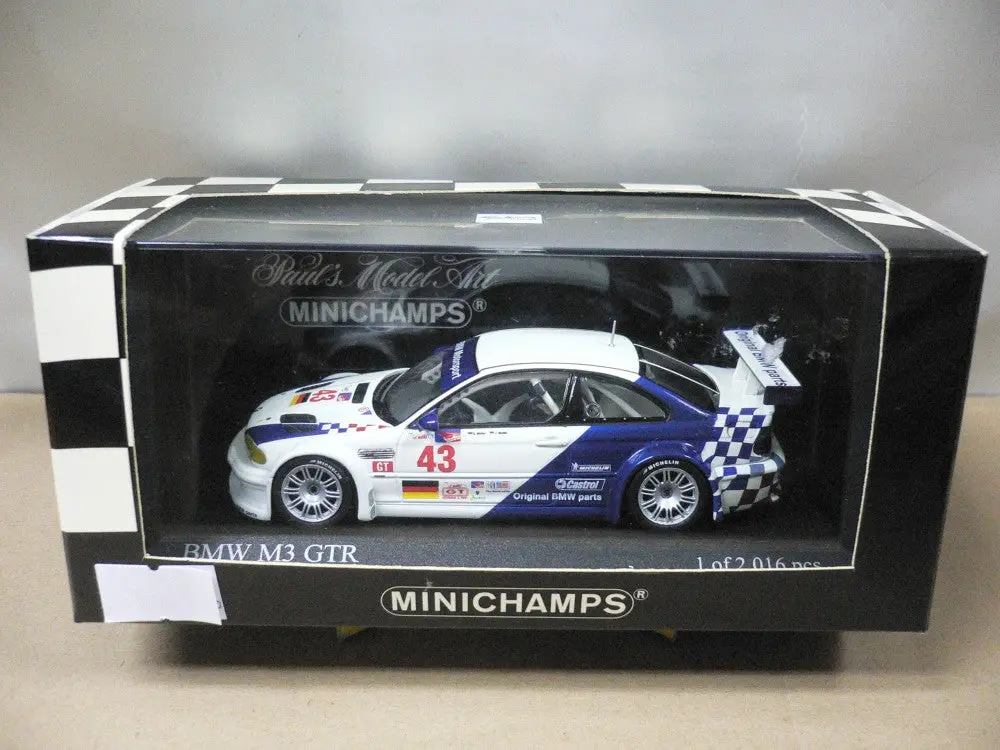 Minichamps 1/43 Bmw M3 Gtr Alms &Quot;Petit Le Mans&Quot; 2001 #43 (400 012143) (04191) (Piu120) 1