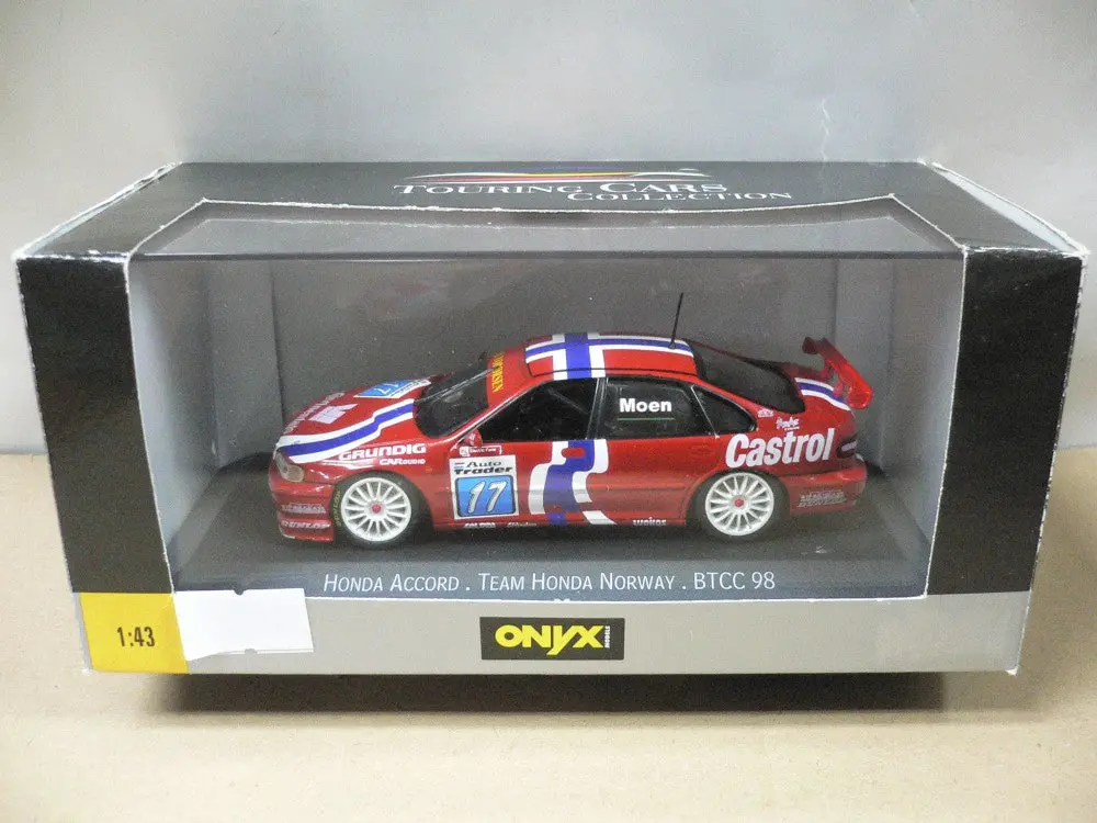 Onyx 1/43 Honda Accord Btcc 98 &Quot;Team Honda Norway&Quot; Roger Moen #17 (Xt126) (31126) (Piu104) 1