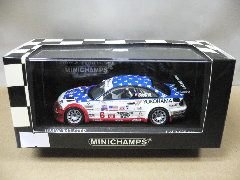 Minichamps 1/43 Bmw M3 Gtr Alms &Quot;Petit Le Mans&Quot; 2001 Stuck Said Auberlen #6 (400 012106) (05068) (Piu117) 1