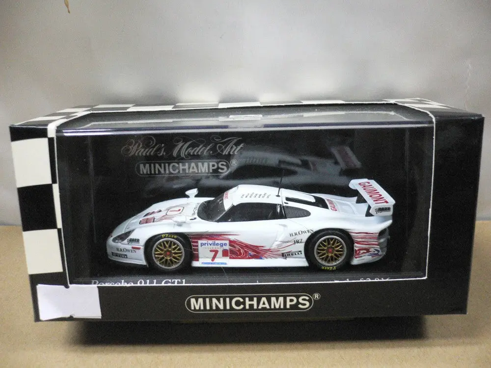 Minichamps 1/43 Porsche 911 Gt1 British Gt Championship 1999 Stuck Wollek Boutsen Dalmas Mcnish Kelleners Ortelli #7 (400 996807) (04696) (Piu120) 1