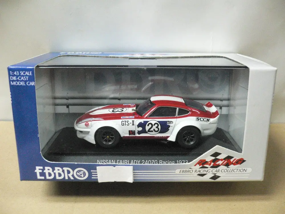 Ebbro 1/43 Nissan Fairlady 240 Zg Hs30 Racing 1973 White Red #23 (43627) (Piu) 1