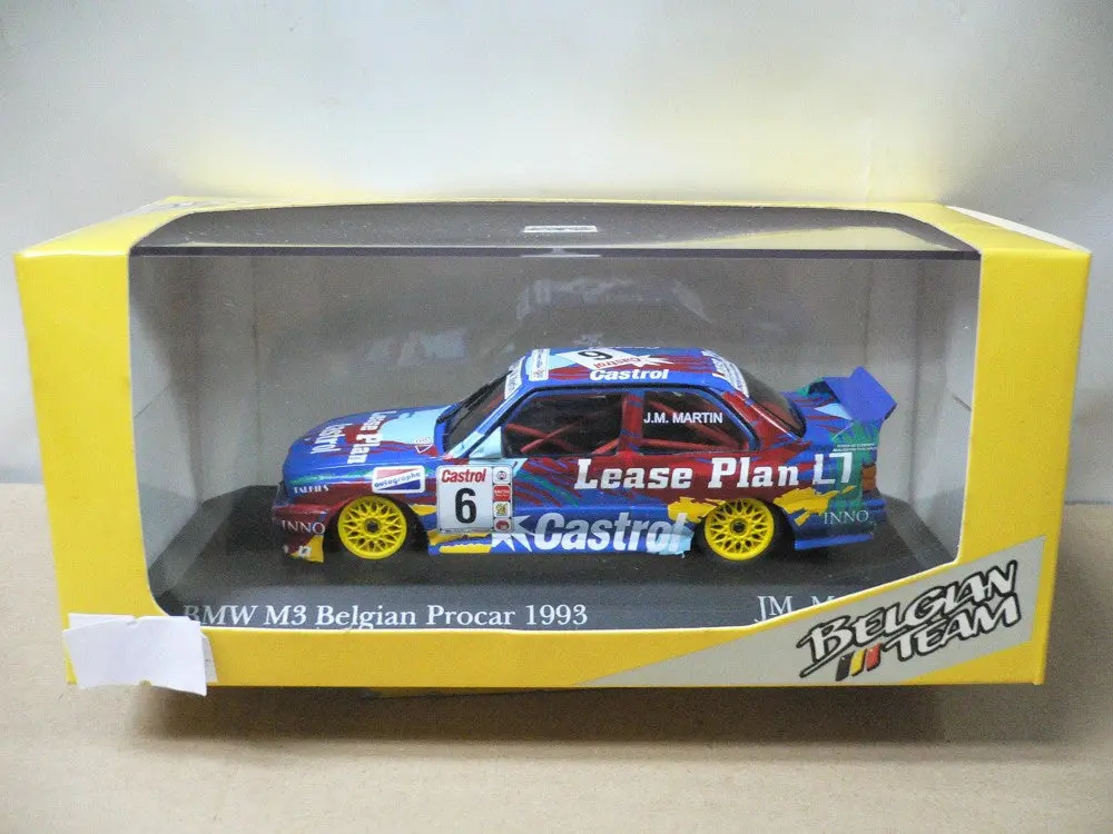 Minichamps 1/43 Bmw M3 Belgian Procar 1993 Jm.Martin #6 (434 932006) (01287) (Wkg) 1