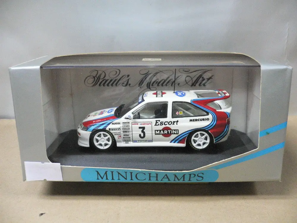 Minichamps 1/43 Ford Escort Martini Cunico Evangelisti 1St Mille Miglia 1995 #3 (430 958203) (01850) (Wkg) 1