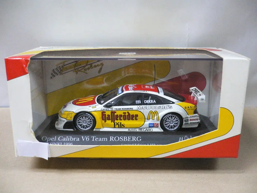 Minichamps 1/43 Opel Calibra Mcdonald's Team Rosberg  J.J.Lehto #44 (430 964244) (02006) (Wkg) 1